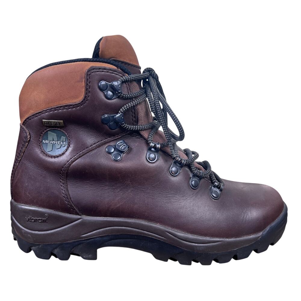 Vintage Merrell Women’s Ridge Gore-Tex Brown Hiking Boots Size 8.5
